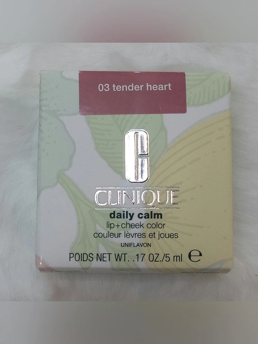 NIB Clinique Daily Calm Lip + Cheek Color 03 Tender Heart Multi Use Balm Blush